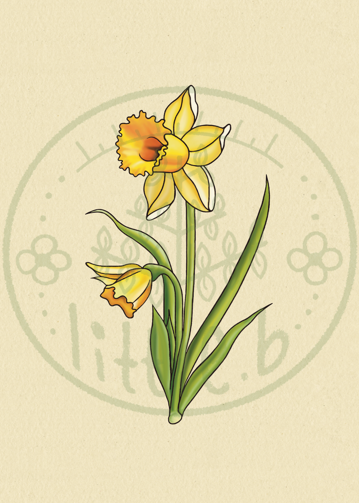 Daffodil Mini Print